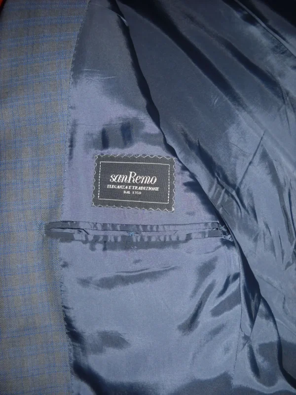 Giacca SanRemo Grigio Quadri Uomo