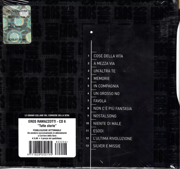 Eros Ramazzotti Tutte Storie CdS