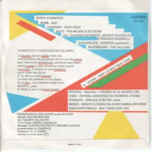 Claudio Cecchetto Ska Chou Chou