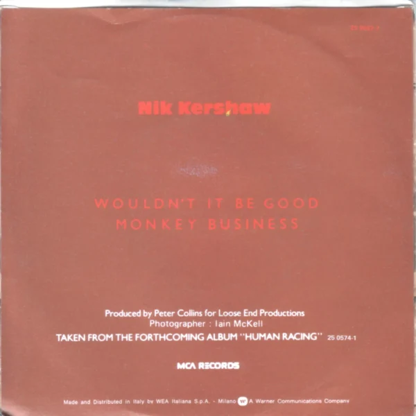 Nik Kershaw Wouldn't It Be Good