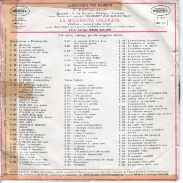 Il Pappagallo Sigla TV 45 giri