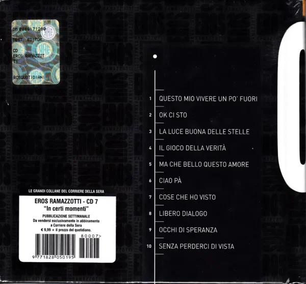 Eros Ramazzotti In certi Momenti CdS