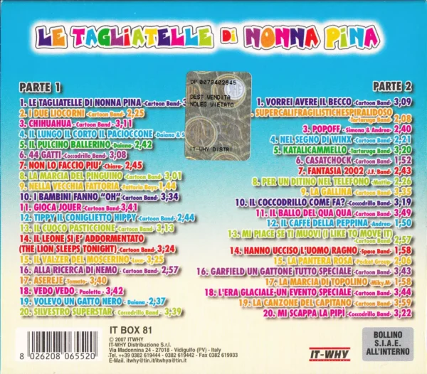 IMG_0021 Le Tagliatelle della Nonna Pina 2 CD